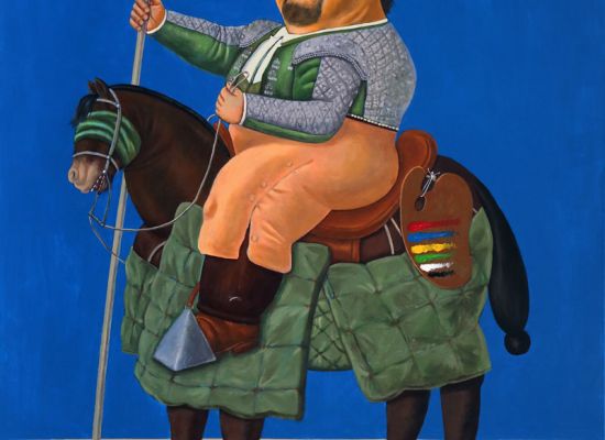 THE BULL FIGHTER Acrylic On Canvas, 127x102cm, 2019