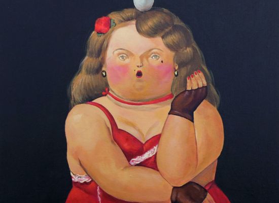 BALANCE OF SHYNESS Acrylic On Canvas, 50x50cm, 2019