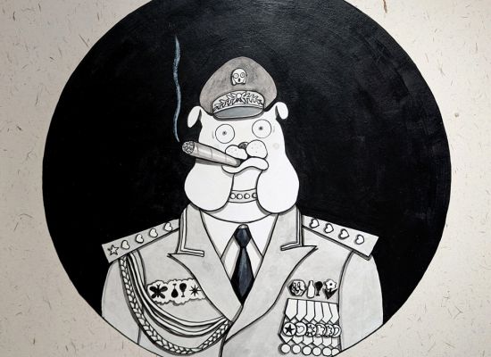 12 Year: 2023 Medium: Ink and Acrylic on paper Size: 50x50cm