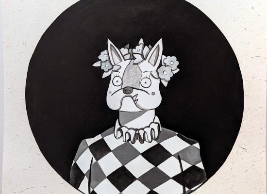 19 Year: 2023 Medium: Ink and Acrylic on paper Size: 50x50cm