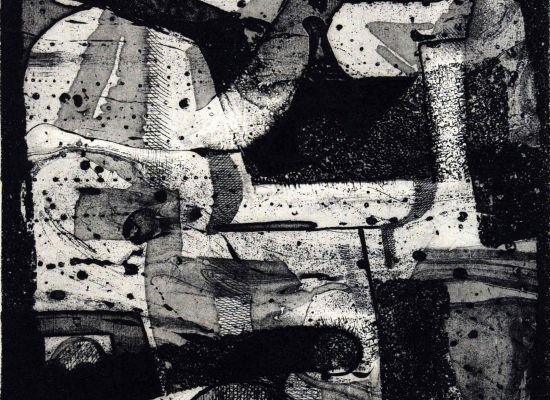 Cubistic-Head,AP(15),39.5x25cm,etching,openbite,aquatint,1975