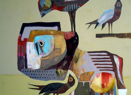 Semaan Khawam, Donâ€™t move stay with us all day, 100x100 cm, 2014