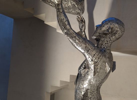 Dreamer, 2.75m Height, 1.06m width, 0.8m depth, Stainless Steel, 2019