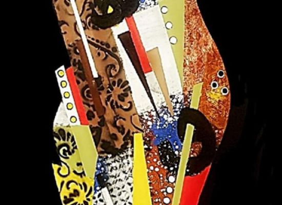 Hilda-Hiary,-I-can-walk,-Acrylic-on-canvas,-150x70cm,-2018