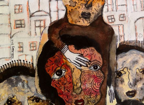 Hilda-Hiary,-Patience-I,-41x32cm,-Coffee-ink-on-paper,-2019