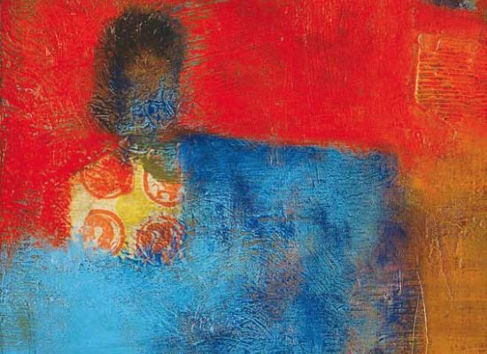 obna Ameen | Mixed Media and Acrylic on Canvas | 50cm x 50cm | 2005