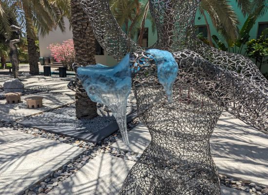Lost Dreams, Stainless Steel and Hand Sculpted Glass,  H204xW105xD155cm, 2021