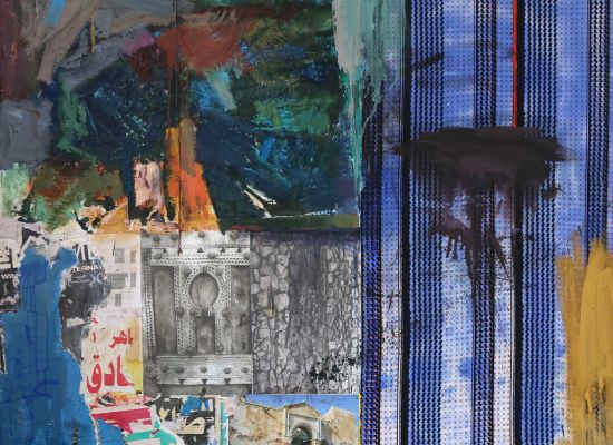 Suakin, Oil and collage on canvas, 142 x 152cm, 2015