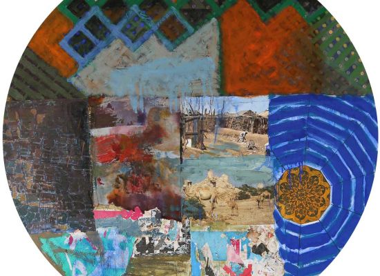 Suakin,-Oil-and-collage-on-wood,-118cm,-2015