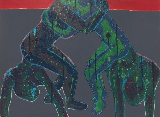 Mazen-Khaddaj,-Triangle,-Acrylic-on-canvas,100x120cm,-2019