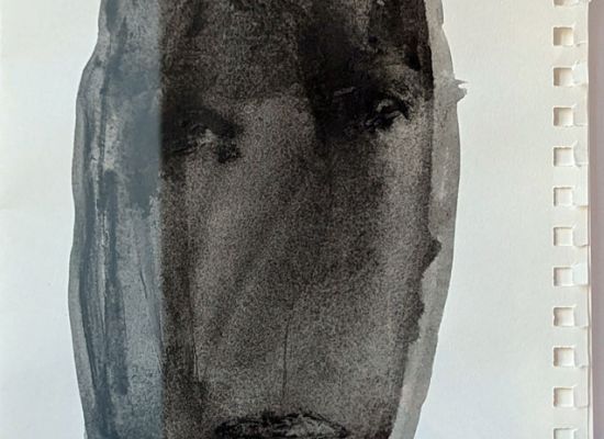 HUSSEIN AL-MOHASEN - Untitled, 41x30cm,  Mixed media, 2024