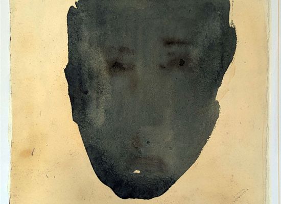 HUSSEIN AL-MOHASEN - Untitled, 49x49cm, Mixed media, 2024