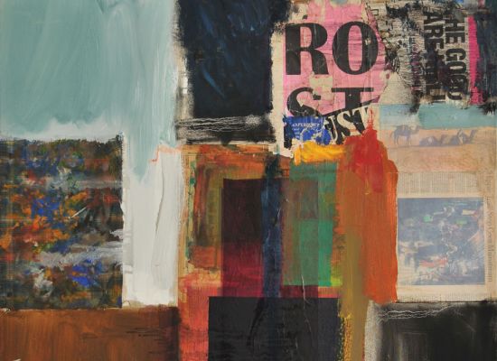 The Souk | 102x127cm | Oil & Collage on Canvas
