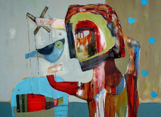 Semaan Khawam You leader of air you leader of water , we follow 120x120 cm 2014