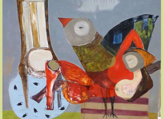 Semaan Khawam, Mixed Media on canvas, 145 x 125cm, 2015