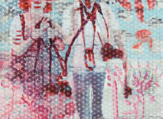People002 | 160cm x 145 cm | Mixed media on canvas | 2010